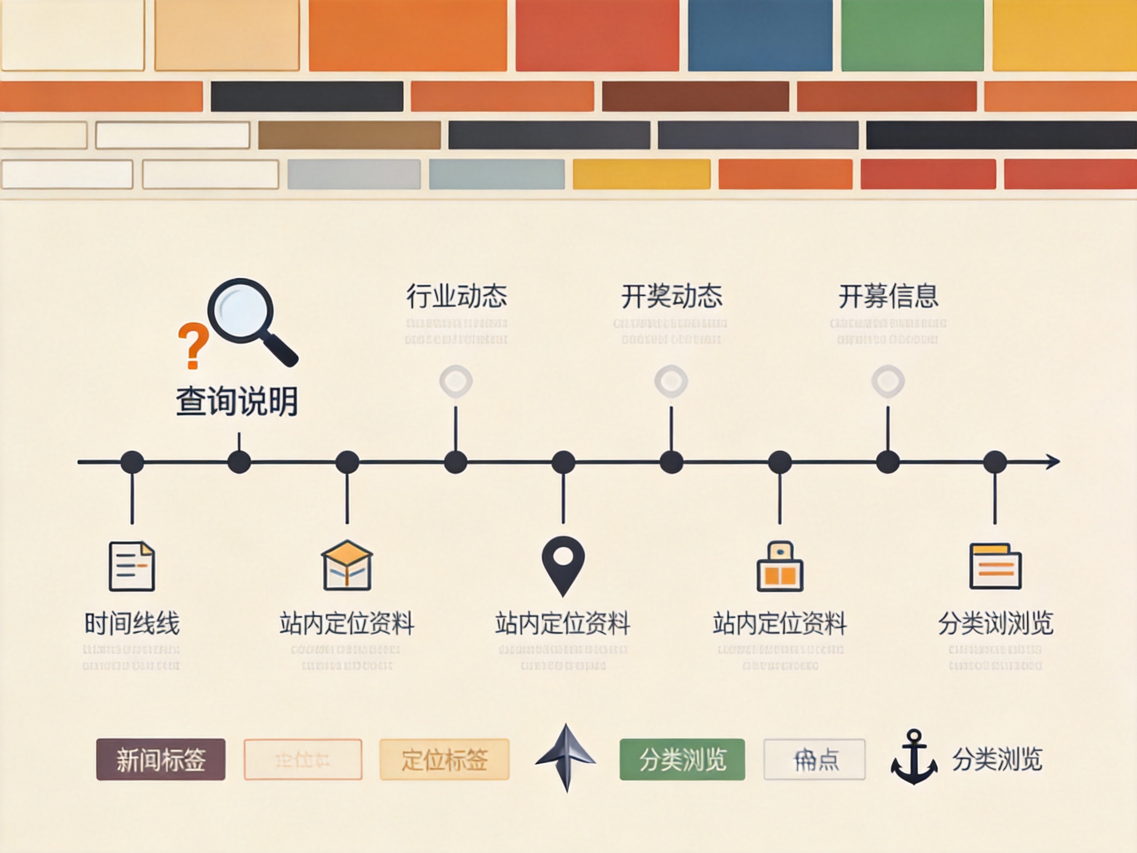 行业动态与开奖信息按时间线排列的资讯列表示意